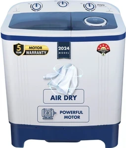 MarQ by Flipkart 6.5 kg 5 Star Rating Innowash Range Semi Automatic Top Load Washing Machine Blue, White  (MQSA655NNNDN / MQSA65H5M)